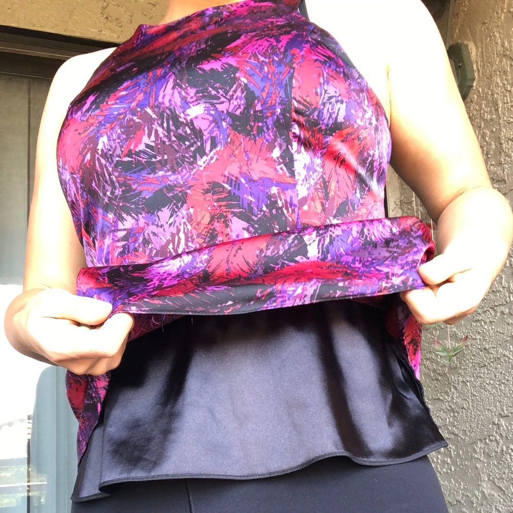 Colorful Peplum Top - Picture 4 of 6